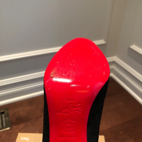 Christian Louboutin black velvet heels - Picture 4 of 6
